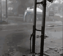 Outdoor Tent Floating On Storm GIF
