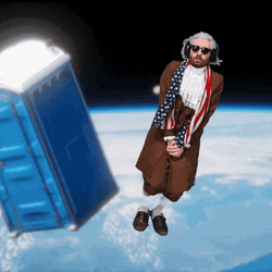 Outerspace Got To Pee GIF