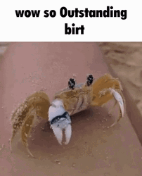 Outstanding Crab Wiping His Eyes GIF