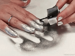 Over Silver Nail GIF