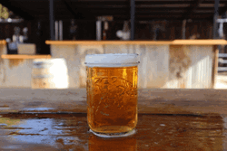 Overflowing Pouring Beer Glass GIF