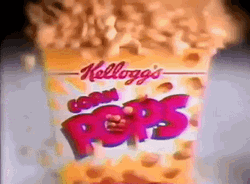 Overloaded Corn Pops Breakfast GIF