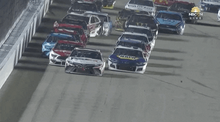 Overtaking Results In Nascar Crash GIF