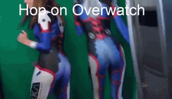 Overwatch D.va Cosplayers Dance