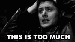 Overwhelmed Dean Winchester GIF