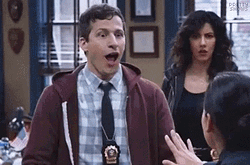 Overwhelmed Reaction Of Andy Samberg GIF