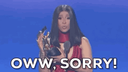 Ow Im Sorry Cardi B. GIF