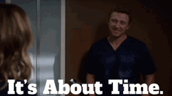 Owen Hunt Telling The Lady It's About Time GIF