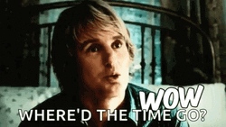 Owen Wilson Wow Where'd The Time Go GIF