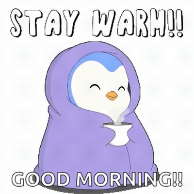 Owl And Rabbit Sitting Together Saying Stay Warm Friend GIF