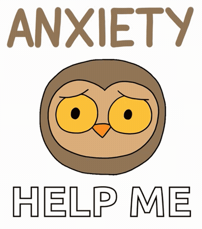 Owl Anxiety Help Me GIF