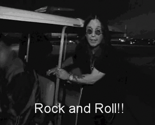 Ozzy Osbourne Rock And Roll Crazy Train GIF