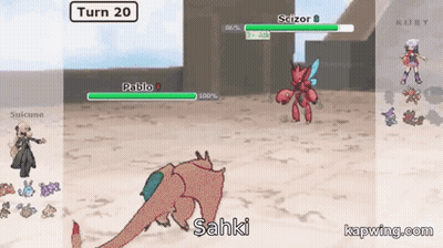 Pablo And Scizor Fighting Video Game GIF