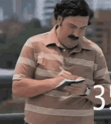 Pablo Escobar Writing Notes GIF