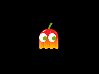 Pac Man Avoid Eating Red Bell Pepper GIF
