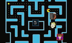 Pac Man Chasing Mr Gif