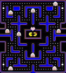Pac Man Couple Kissing Inlove GIF
