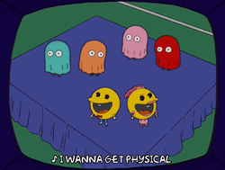 Pac Man Get Physical In The Ring GIF
