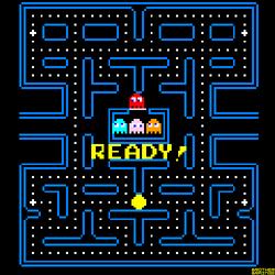 Pac Man Goes Wild In Board GIF