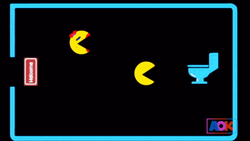 Pac Man Pooping Pellets While Talking GIF