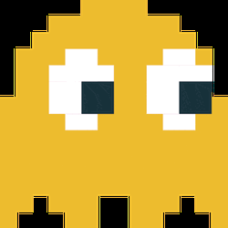 Pac Man Starring While Walking GIF