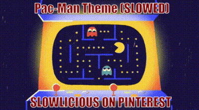 Pac Man Theme Slowed Slowlicious On Pinterest Written On The Bottom GIF