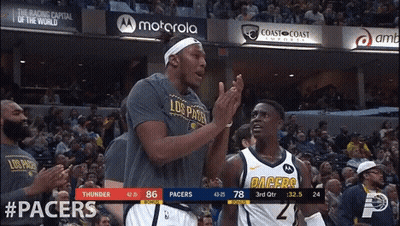 Pacers And Thunder Basketball Game GIF