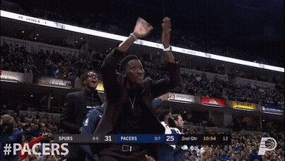 Pacers Vs Spurs Basketball Game GIF