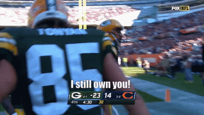 Packers Player Walks Off I Still Own You GIF