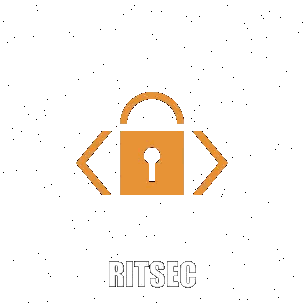 Padlock With Keyhole And Ritsec Sticker