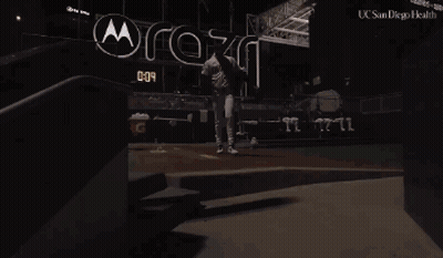 Padres Baseball Player Walking Down Stairs GIF