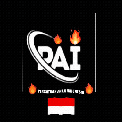 PAI Persatuan Anak Indonesia Logo With Flames GIF