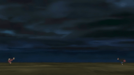 Pain And Naruto Running Towards Each Other GIF