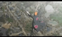 Pain Naruto Causing Destruction GIF