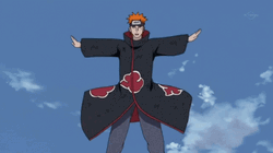 Pain Naruto Using Shinra Tensei GIF