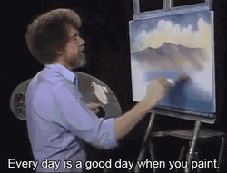 Paint Art Bob Ross Motivational Quote GIF