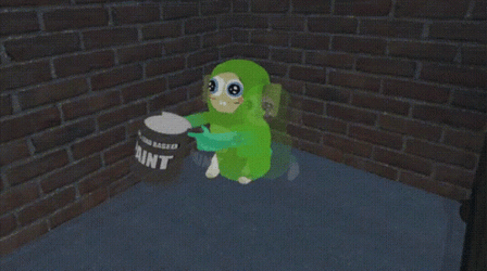 Paint Brush Avatar VR Chat Eddie  GIF