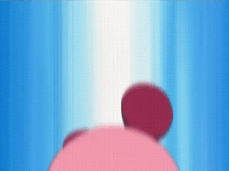 Paint Kirby Nintendo Animated Space Rainbow GIF