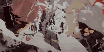 Painting Face With Red Circle GIF