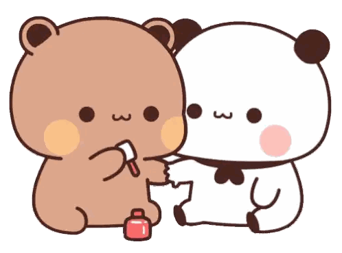 Painting Nails Together Sticker