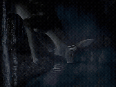 Painting Of Face With Red Lips And White Teeth GIF