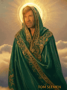 Painting Of Man Named Tom Slemen GIF