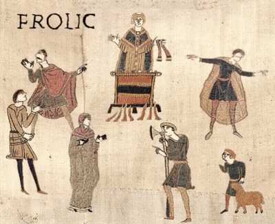 Painting Of People With Frolic GIF
