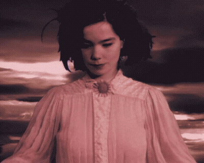 Painting Of Woman Named Bjork GIF