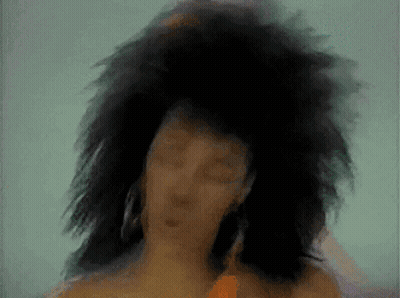 Painting Of Woman With Wig GIF