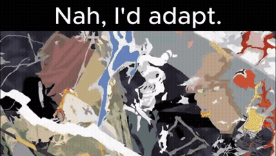 Painting Saying Nah I'd Adapt GIF