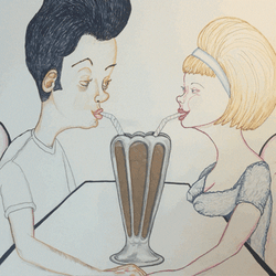 Painting Sweetheart Milkshake  GIF