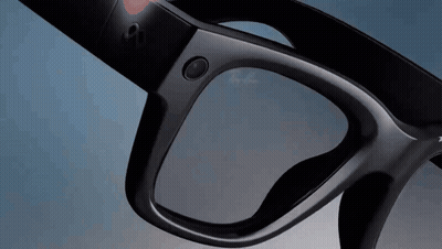 Pair Of Glasses With Button GIF