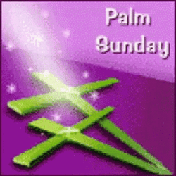 Palm Cross Happy Palm Sunday GIF