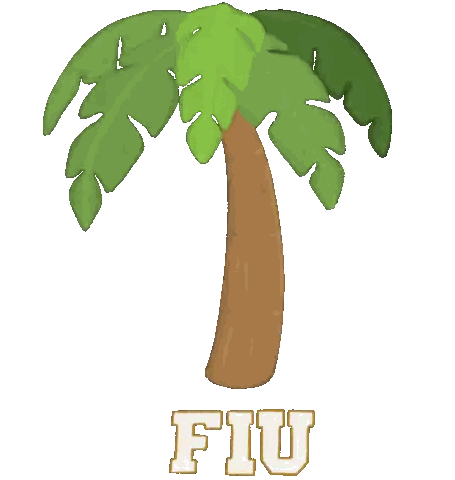 Palm Tree With Fiu Sticker